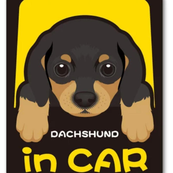 TAKTAK KITCHEN Japanese-made DACHSHUND Animal Dog Car Stickers Glass Waterproof & Anti-UV Stickers  Fixed Size