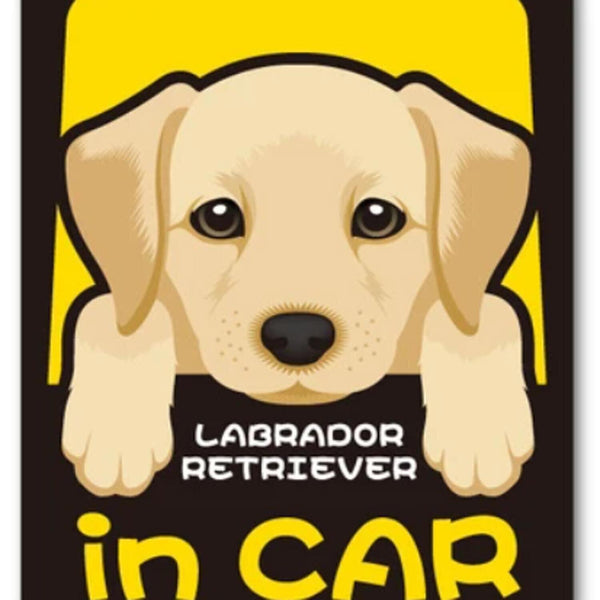 TAKTAK KITCHEN Japanese-made LABRADOR Animal Dog Car Stickers Glass Waterproof & Anti-UV Stickers  Fixed Size
