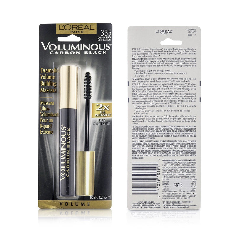 L'Oreal Voluminous Carbon Black Mascara - # Carbon Black  7.7ml/0.26oz