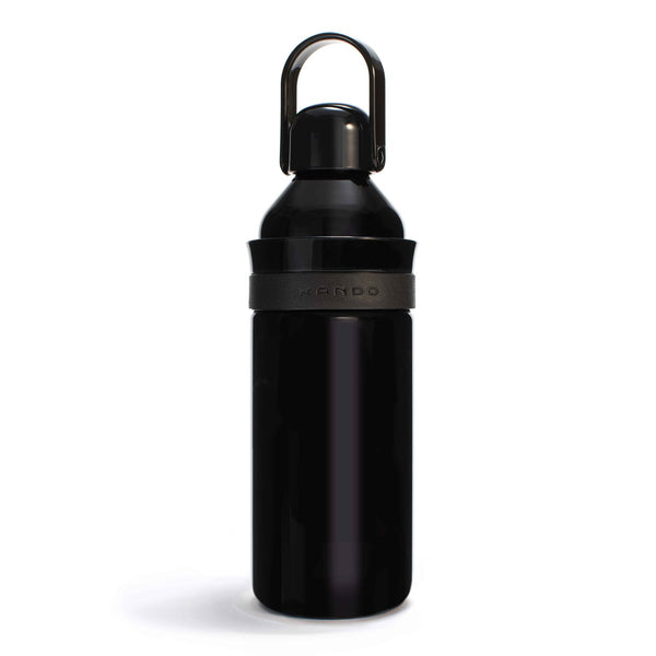 Kando Reusable Water Bottle 470ml / 16oz - Jet Black  Fixed Size