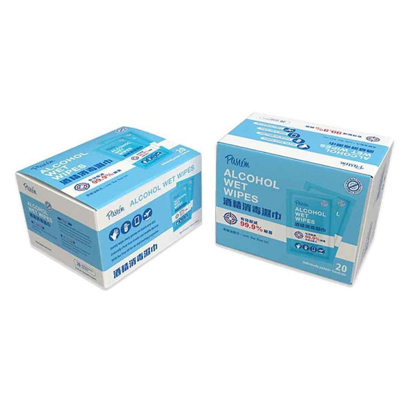 Pasion Pasion Alcohol Wet Wipes with Tea Tree Oil (20pcs/box)  Fixed Size