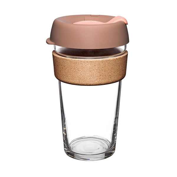 KeepCup Brew Cork Tempered Glass Cup L/16oz/454ml - Frappe  Fixed Size