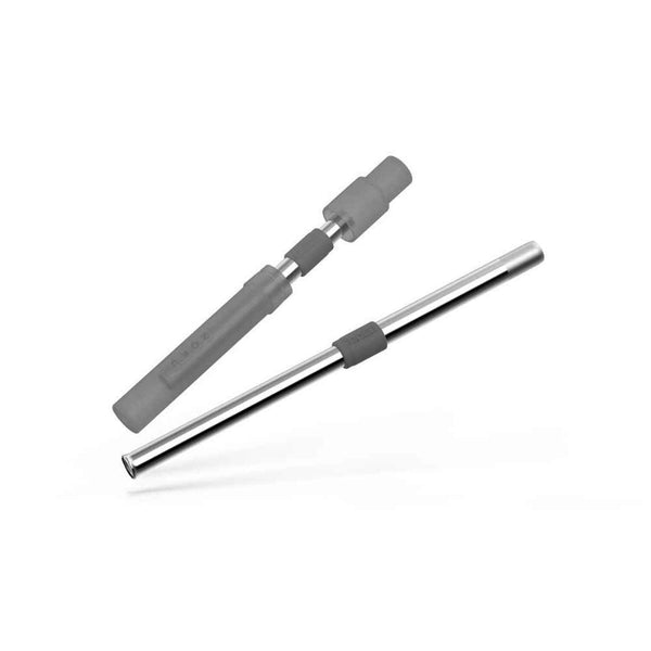 ZOKU Stainless Steel Reusable Bubble Tea Pocket Straw (Carrying Case & Cleaning Brush Included) - Charcoal  Fixed Size