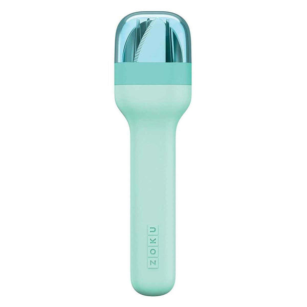 ZOKU Stainless Steel Pocket Utensil Set (Includes Spoon, Fork, Knife) - Teal  Fixed Size