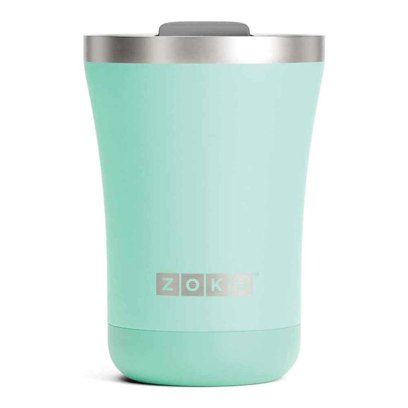 ZOKU Stainless Steel Powder Coated 3-in-1 Vacuum Insulated Tumbler 350ml - Aqua  Fixed Size