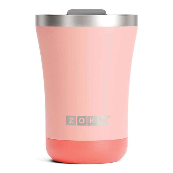 ZOKU Stainless Steel Powder Coated 3-in-1 Vacuum Insulated Tumbler 350ml - Coral  Fixed Size