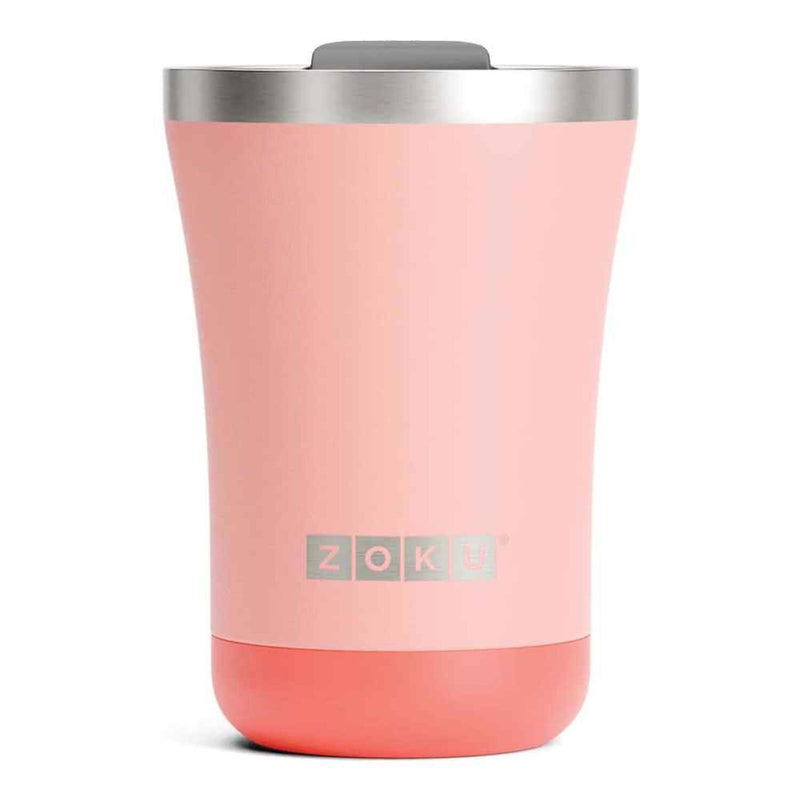 ZOKU Stainless Steel Powder Coated 3-in-1 Vacuum Insulated Tumbler 350ml - Coral  Fixed Size