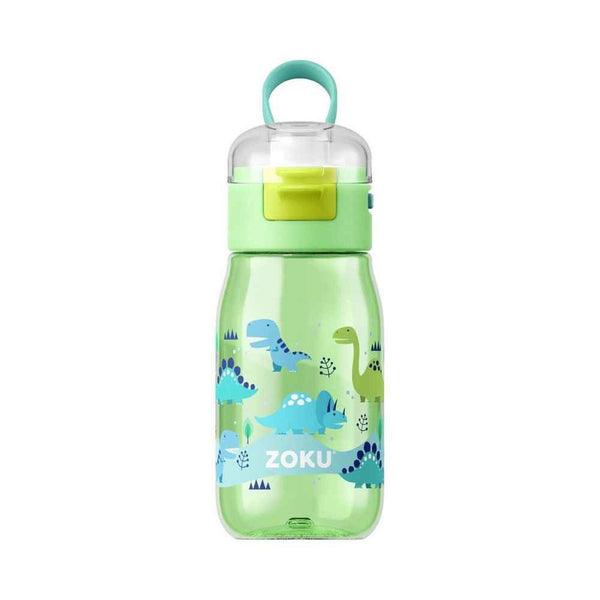 ZOKU Kids Flip Gulp Bottle 475ml - Green Dino  Fixed Size