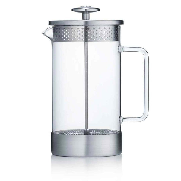 Barista & Co French Press Cafetiere Core Coffee Maker - Steel (8 Cup / 3 Mug / 1000ML)  Fixed Size