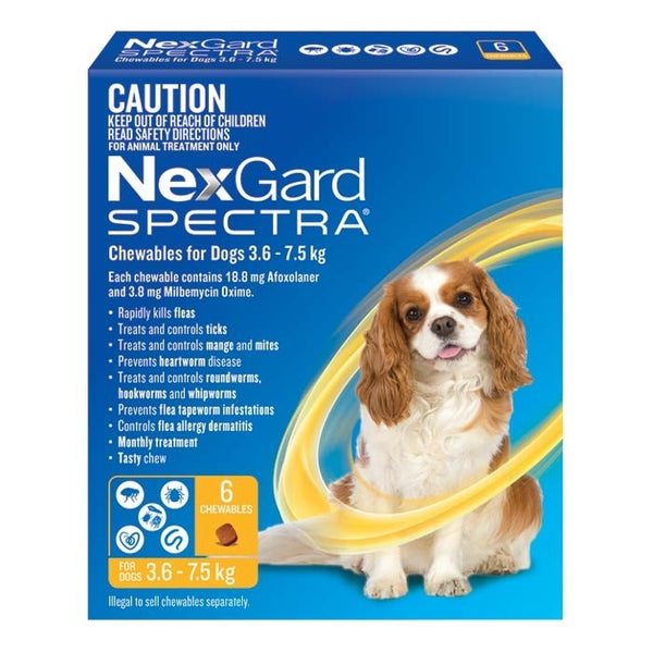 NexGard Spectra 3.6-7.5 kg 6s