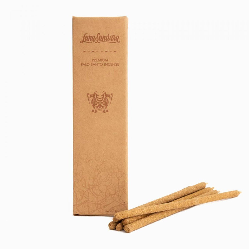 LUNA SUNDARA Premium Palo Santo Hand-Rolled Incense Sticks (6 Sticks)  6pcs  Fixed Size