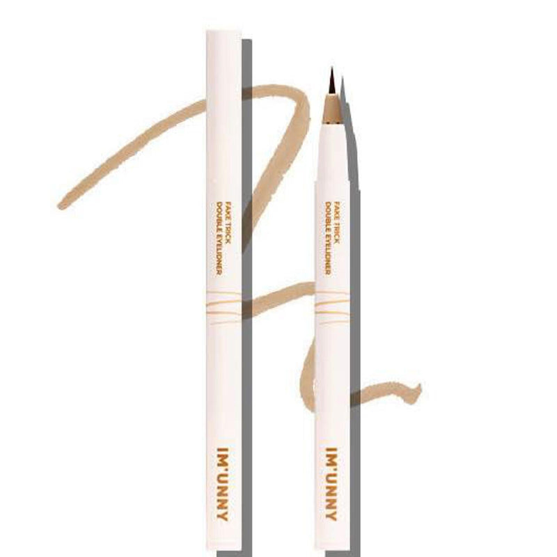 IM UNNY Fake Trick Double Eyelidner - eyelid eyeliner  01 Pale Brown -