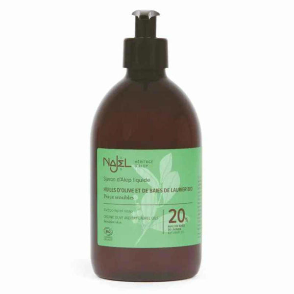 NAJEL NAJEL - Organic Aleppo Liquid Soap 20% BLO  Fixed Size