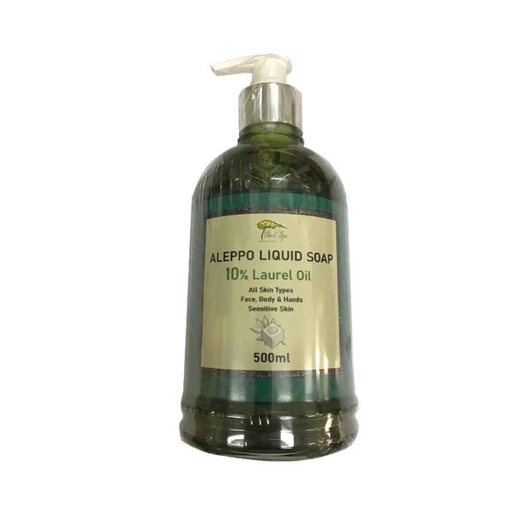 Bio d'Azur Aleppo Liquid Soap 500ml- 10%Laurel Oil  Fixed Size
