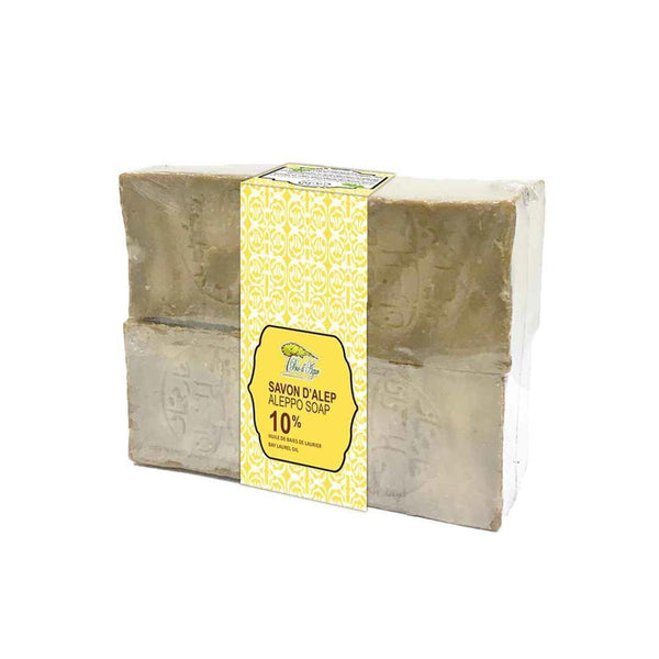 Bio d'Azur ?4pcs Best Price? Aleppo Handmade Soap- 10% Laurel Oil  Fixed Size