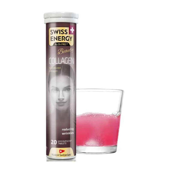 SWISS ENERGY Beauty Hydrolyzed Collagen, 20 Effervescent Tablets (80g)  80g
