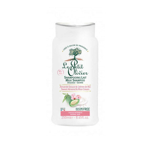 Le Petit Olivier Sweet Almond & Rice Cream Milk Shampoo - Normal Hair 250ml  Fixed Size
