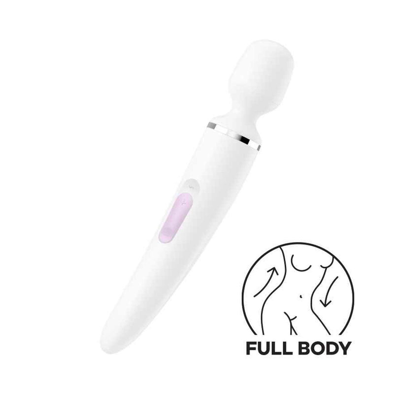 Satisfyer Satisfyer Wand-er Women Vibrator(White)  Fixed Size