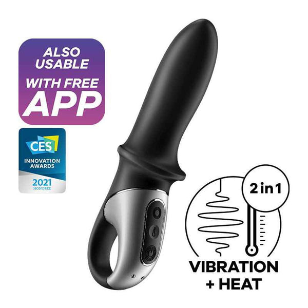 Satisfyer Hot Passion Vibratos and P-Spot With App Control (Black)  Fixed Size
