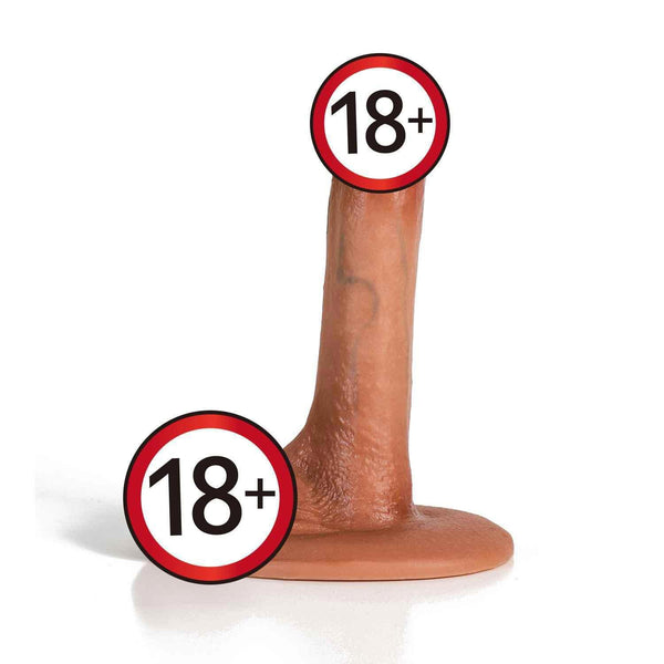 UTOO Ultra Realistic Silicone Dildo with Swinging Balls-5.5''  Fixed Size
