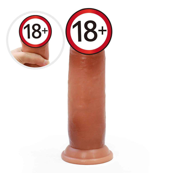 UTOO Ultra Realistic Silicone Dildo with Sliding Skin-6''  Fixed Size