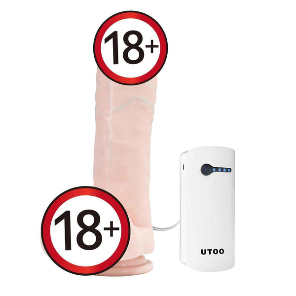 UTOO Big Boy Real inverted model 7.5 inch charging double vibration rod simulation penis  Fixed Size