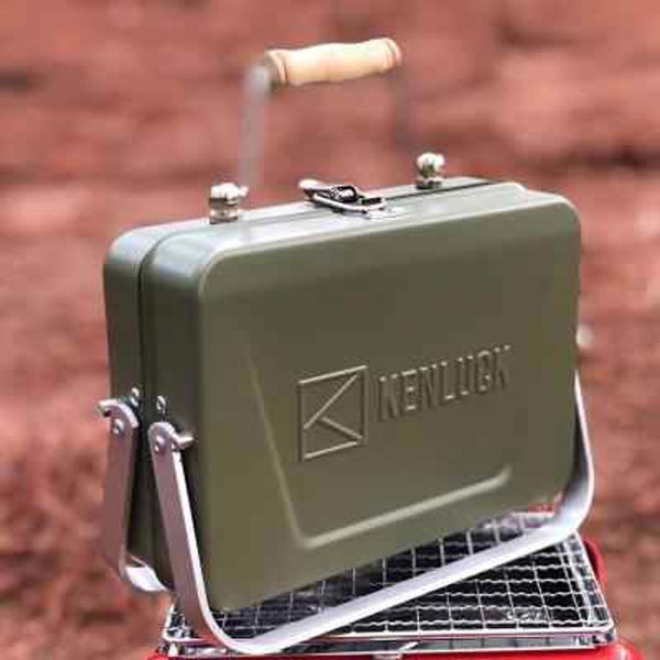 KENLUCK Mini Portable Grill | KENLUCK Mini Grill  hammer green -