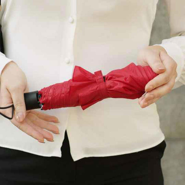 Amvel Ultra-light one-button automatic folding umbrella | VERYKAL  cherry pink - F