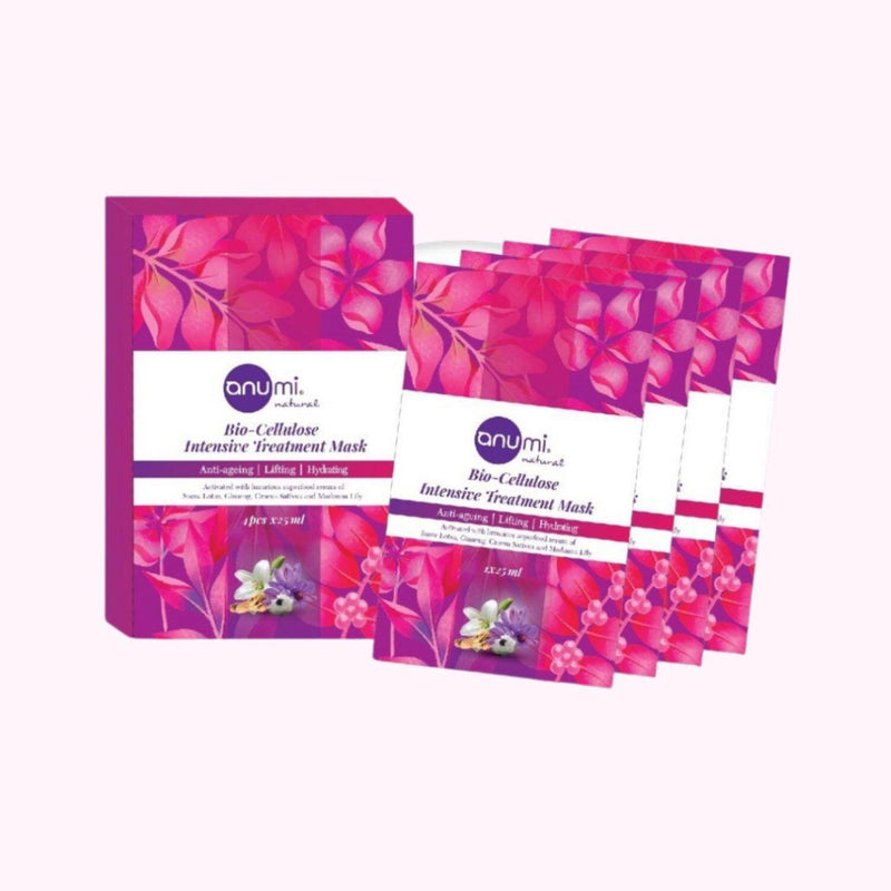 Anumi Skincare BIO CELLULOSE MASK BOX OF 4 PACK  100ML