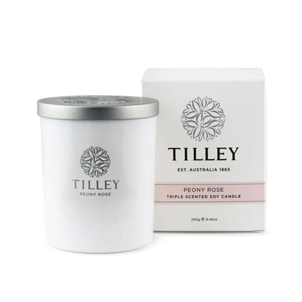 TILLEY TILLEY -Peony Rose Soy Candle 240G  Fixed size
