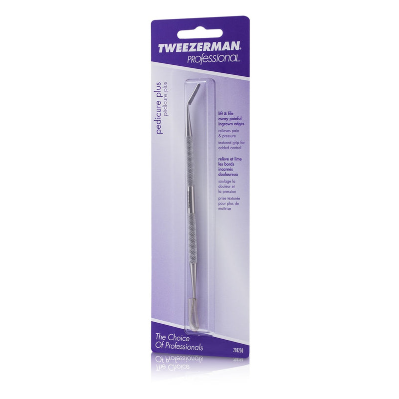 Tweezerman Professional Pedicure Plus (Stainless Steel Nail Cleanser & Ingrown Toenail File)