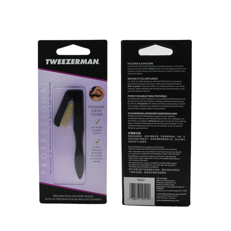 Tweezerman Professional Folding Ilashcomb - Black 