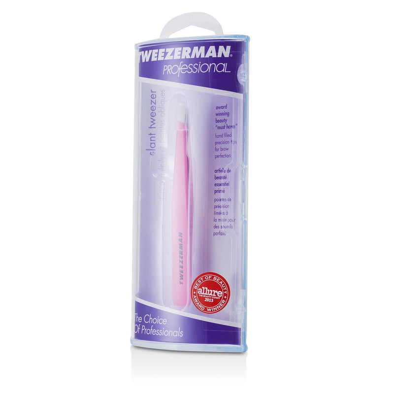 Tweezerman Professional Slant Tweezer - Neon Pink 