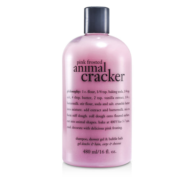 Philosophy Pink Frosted Animal Cracker Shampoo, Shower Gel & Bubble Bath 