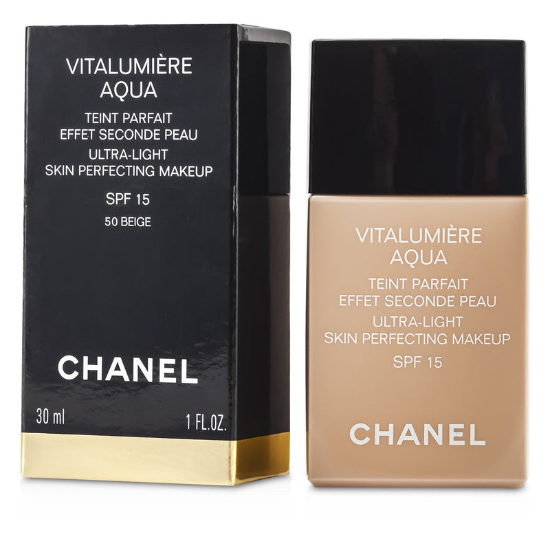 Chanel Vitalumiere Aqua Ultra Light Skin Perfecting Make Up SPF15 - # 50 Beige 