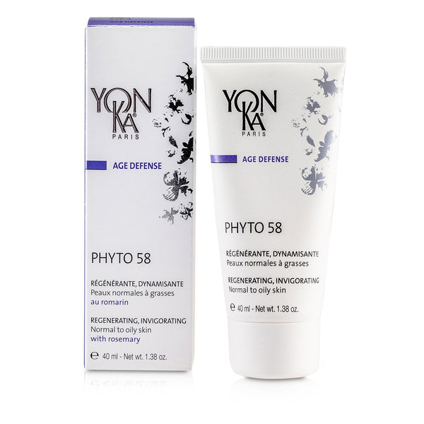 Yonka Age Defense Phyto 58 Creme With Rosemary - Revitalizing, Invigorating (Normal To Oily Skin) 