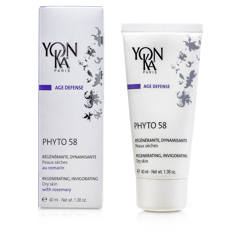 Yonka Age Defense Phyto 58 Creme With Rosemary - Revitalizing, Invigorating (Dry Skin) 