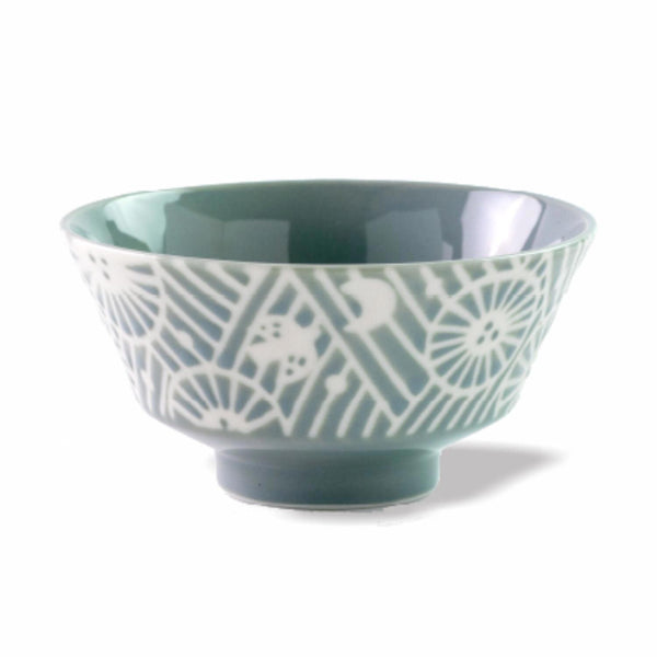 Minoro Touki Minoyaki KAFU 12.8CM Ceramic bowl (Mint Blue)  Mint Blue