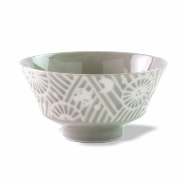 Minoro Touki Minoyaki KAFU 12.8CM Ceramic bowl (Pearl Grey)  Pearl Grey