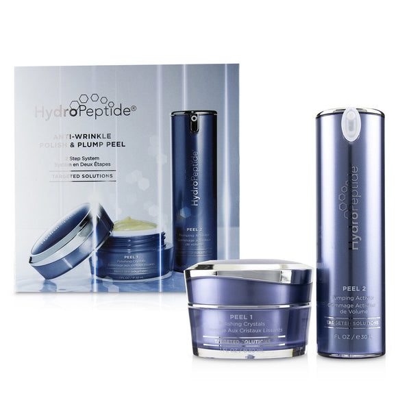 HydroPeptide Anti-Wrinkle Polish & Plump Peel:Anti-Wrinkle Polishing Crystals 30ml/1oz + Anti-Wrinkle Plumping Ac 