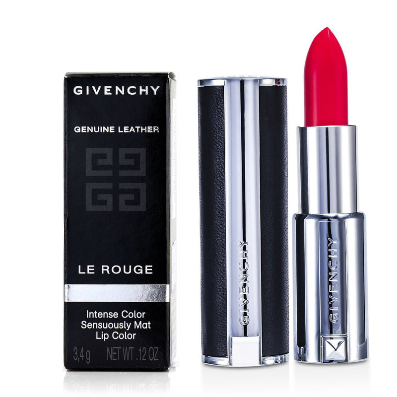 Givenchy Le Rouge Intense Color Sensuously Mat Lipstick - # 201 Rose Taffetas  3.4g/0.12oz