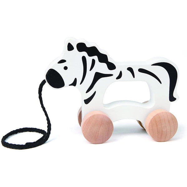 Hape Pull Toy - Zebra  Fixed Size