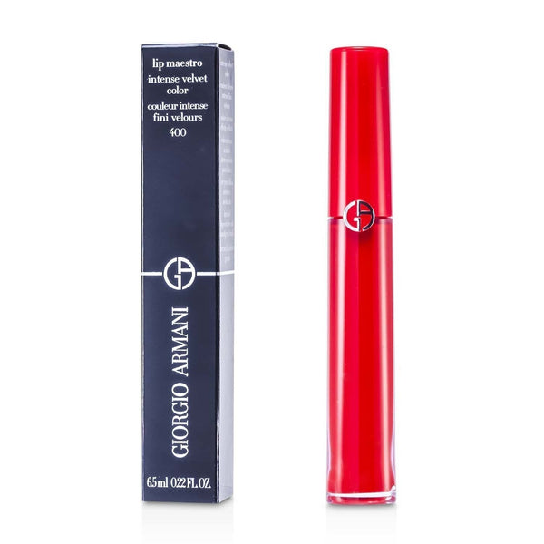 Giorgio Armani Lip Maestro Intense Velvet Color (Liquid Lipstick) - # 400 (The Red)  6.5ml/0.22oz