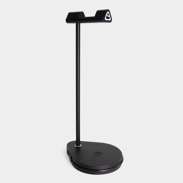 EAMUS LEVO STAND - wireless charger and headphone stand (Type-A Adapter)  Black