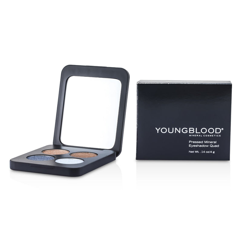 Youngblood Pressed Mineral Eyeshadow Quad - Glamour Eyes 