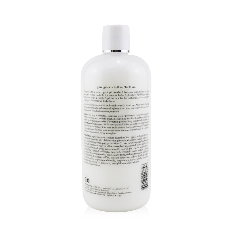 Philosophy Pure Grace Shampoo, Bath & Shower Gel  480ml/16oz