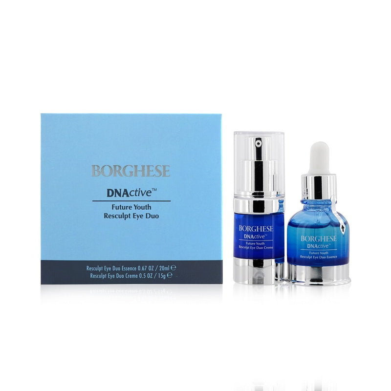 Borghese DNActive Future Youth Resculpt Eye Duo: Resculpt Eye Duo Essence 20ml/0.67oz + Resculpt Eye Duo Creme 15g/0.5oz  2pcs