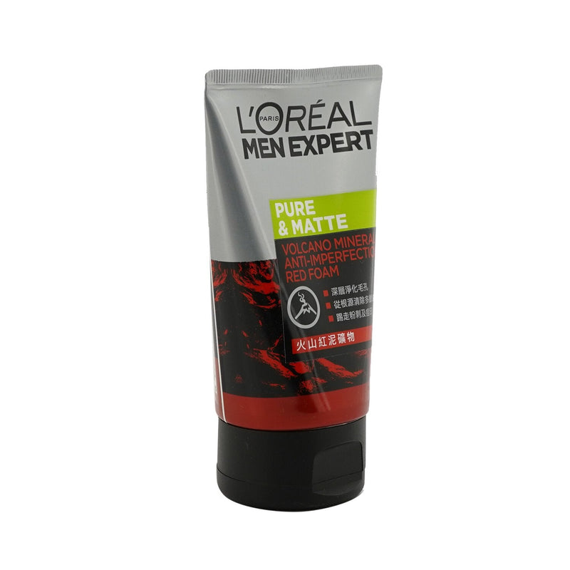 L'Oreal Men Expert Pure & Matte Volcano Red Foam (Tube) 