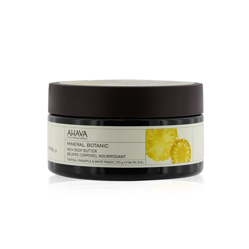 Ahava Mineral Botanic Velvet Body Butter - Tropical Pineapple & White Peach 