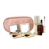 Kanebo Cheek & Lip Makeup Set With Pink Cosmetic Bag (2xCheek Color, 3xMode Gloss, 1xBrush, 1xCosmetic Bag)  6pcs+1bag